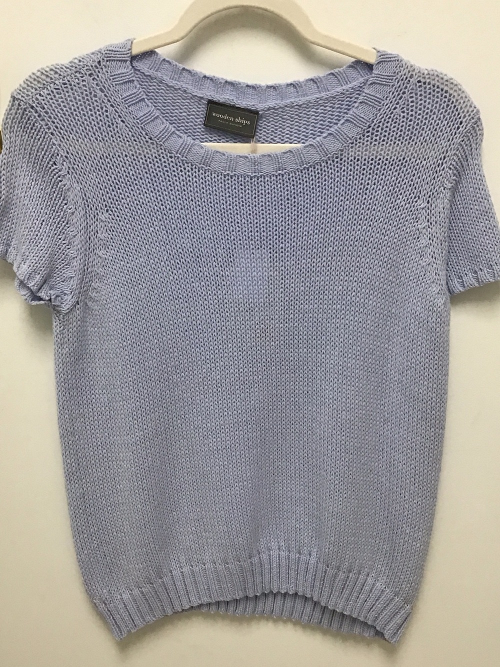 Wooden Ships perfect Pastel Lavender Short Sleeve Crewneck Sweater